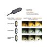 Luz de libro recargable lámpara LED con clip 3 colores x_2