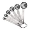 Juego de 6 cucharas medidoras de acero inoxidable 188 de
