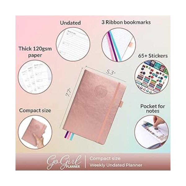 GoGirl Planner Agenda y organizador para mujeres sin_2