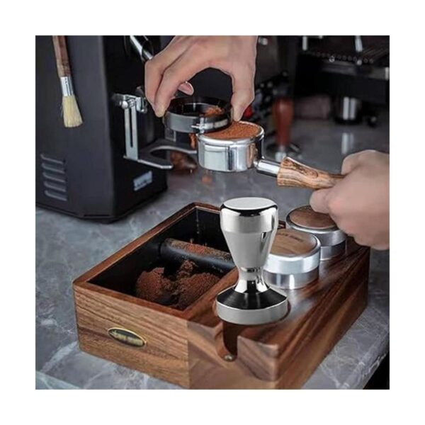 Tamper de café 1.929 in prensa de café espresso acero