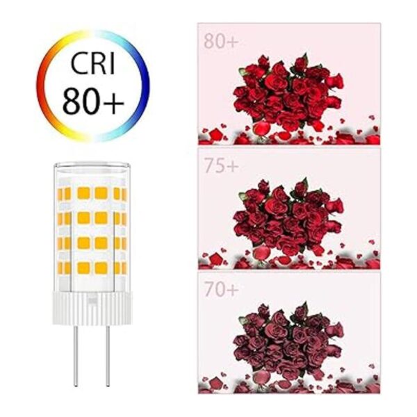 Bombilla LED G4 de 5 W base bipin tipo T3 JC CACC 12