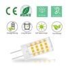 Bombilla LED G4 de 5 W base bipin tipo T3 JC CACC 12