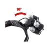 Linterna frontal LED recargable por USB 9000 lúmenes