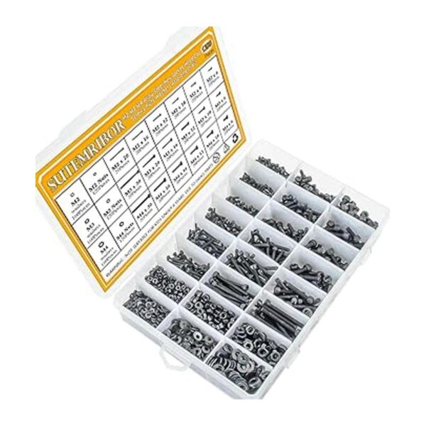 M2 M3 M4 Tornillos de aleación de acero y 1200 unidades