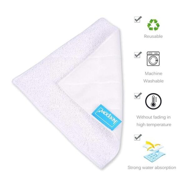 KEEPOW Juego de 5 almohadillas para fregona de vapor