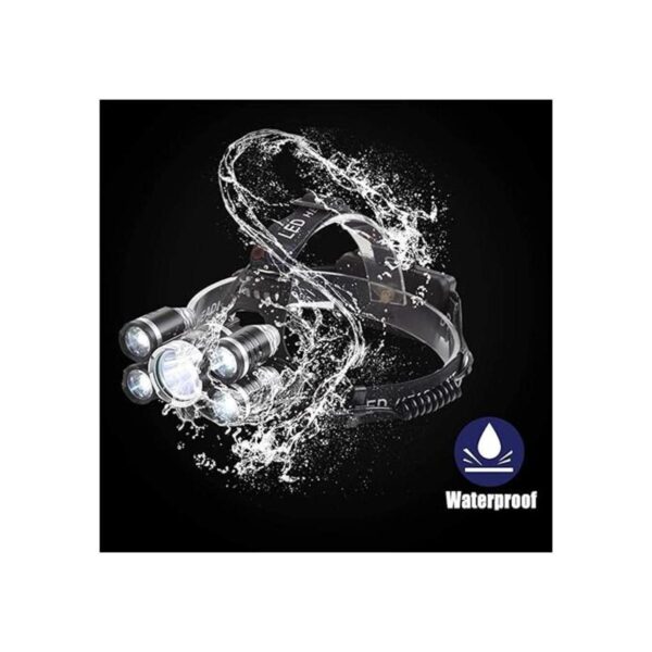 Linterna frontal LED recargable por USB 9000 lúmenes