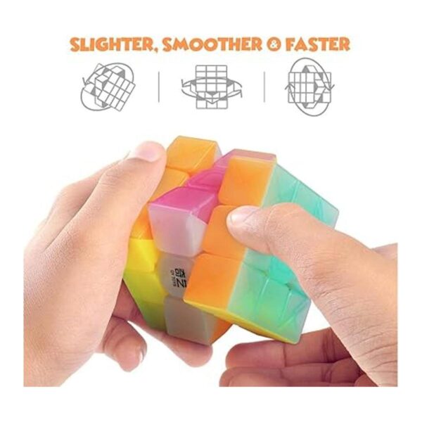 DFantiX QY Toys Warrior W 3x3 Speed Cube Jelly 3x3 x 3_4