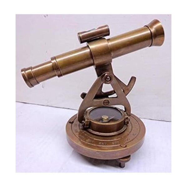 Telescopio Alidade de latón de 5 pulgadas con brújula de_3