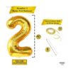 KatchOn Globos dorados en forma de números con látex set_4