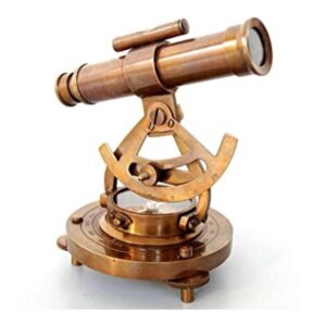 Telescopio Alidade de latón de 5 pulgadas con brújula de_1