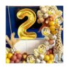 KatchOn Globos dorados en forma de números con látex set_3