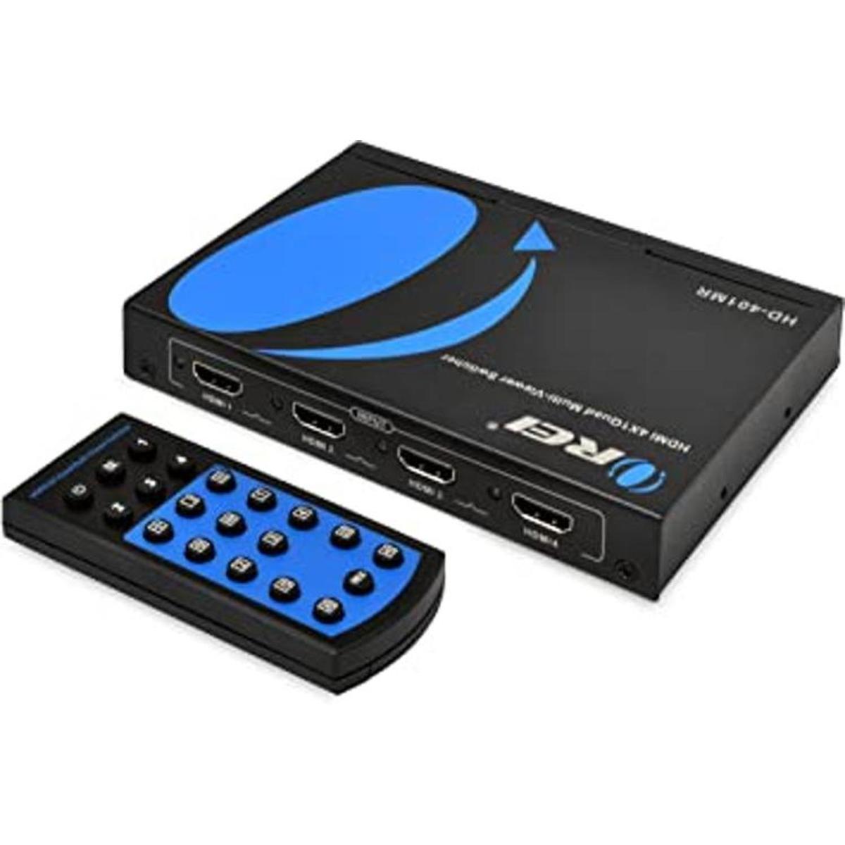 Orei OREI Interruptor HDMI multivisor 4x1 sin costuras