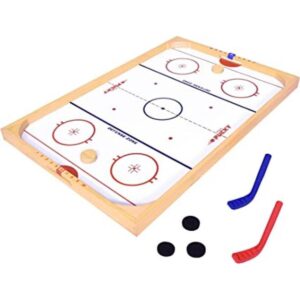 GoSports Juego de hockey Ice Pucky de madera para niños y_1