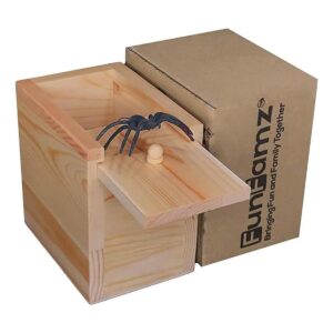 FunFamz Caja de madera con diseño de araña original caja_1
