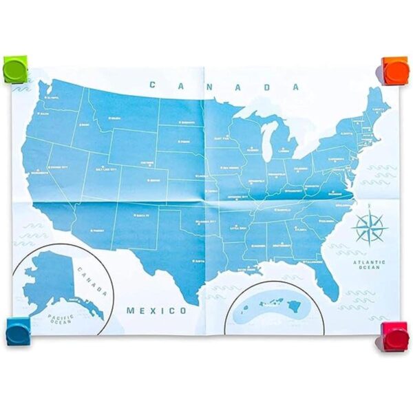 Mapa de rompecabezas de Estados Unidos con 44 piezas_3