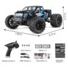 HAIBOXING Vehículos RC a escala 118 4WD todoterreno_6