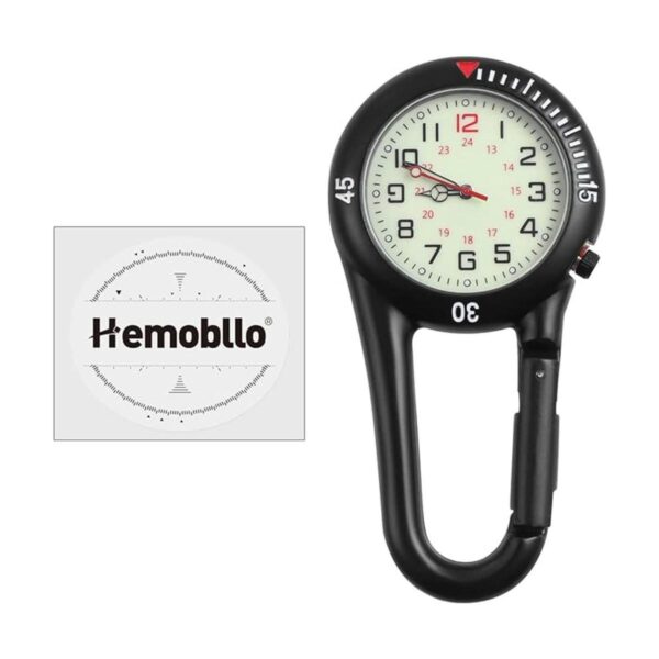 Hemobllo Reloj de cuarzo con clip de aleación de luz_6