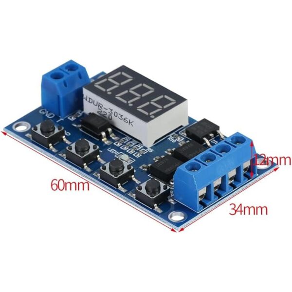 Módulo de temporizador de CC de 5 V36 V interruptor de