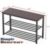 SimpleHouseware Banco de almacenamiento de zapatos para_3