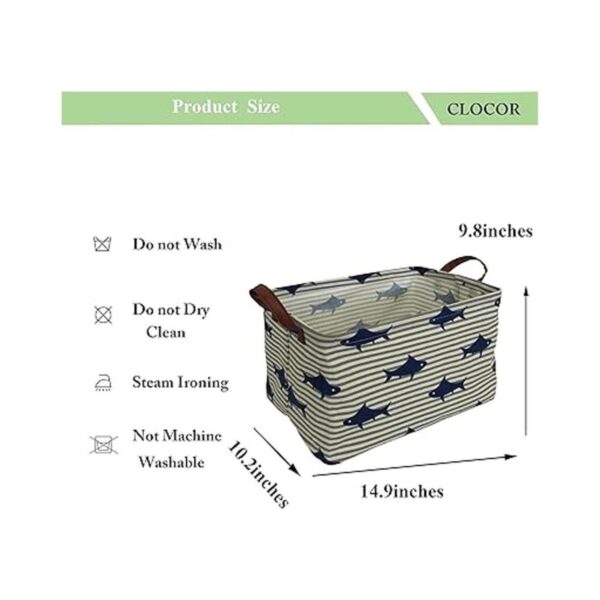 CLOCOR Cesta de almacenamiento rectangular bonito