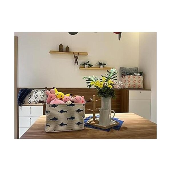 CLOCOR Cesta de almacenamiento rectangular bonito
