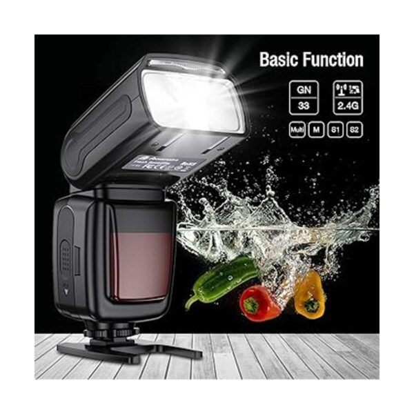 Powerextra Pantalla LCD Flash Speedlite 2.4G Kit de_3