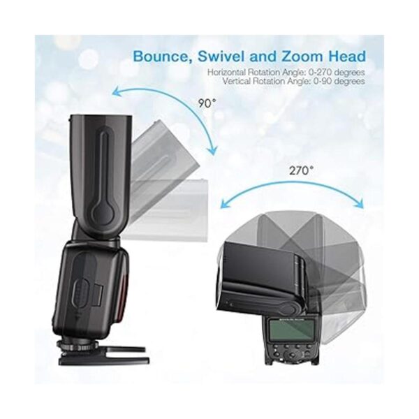Powerextra Pantalla LCD Flash Speedlite 2.4G Kit de_4