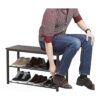 SimpleHouseware Banco de almacenamiento de zapatos para_5
