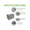 CLOCOR Cesta de almacenamiento rectangular bonito