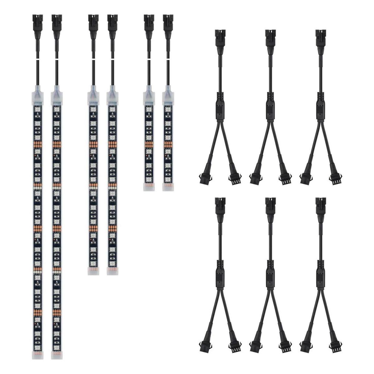 DITRIO 6 tiras de luz LED RGB de neón SMD 5050 incluye 6