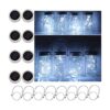 Paquete de 8 luces solares para tarros de masón 20 luces