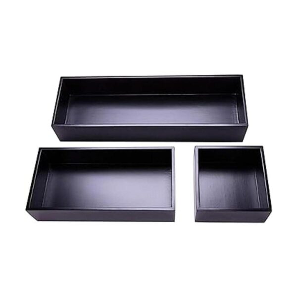 Sansnow Caja organizadora de bambú para cajón de cocina