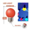 Paquete de 10 bombillas LED de colores de 1 W E27 G45