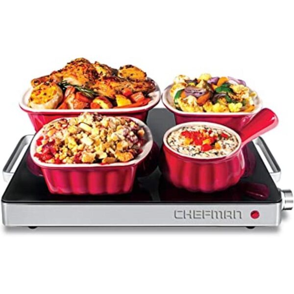 Chefman Bandeja de calentamiento compacta con control de_1