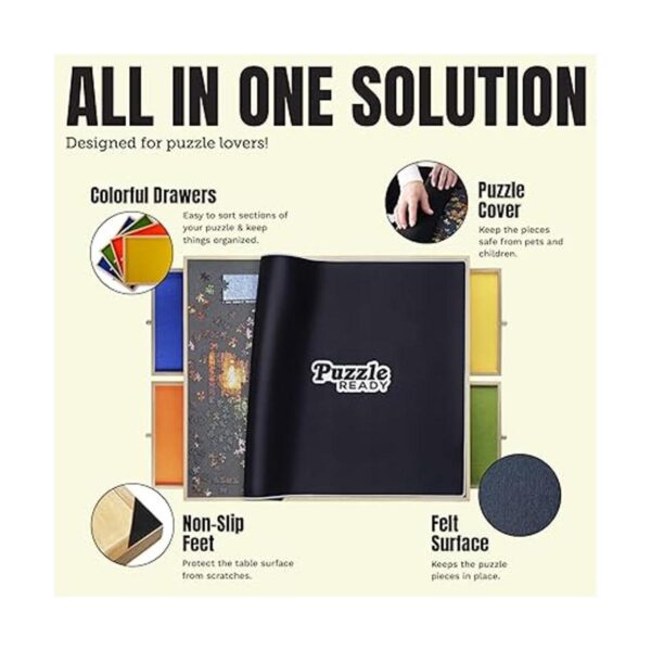 Puzzle Ready Tabla de rompecabezas con cajones y_4