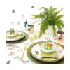 Fonder Mols Confeti de mesa de boda verde confeti bohemio