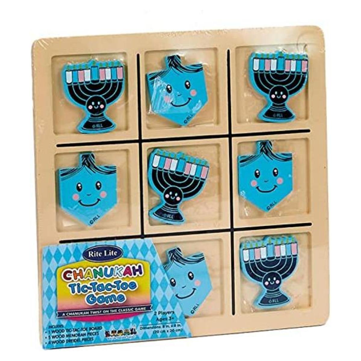 Rite Lite Chanukah Wood Tic Tac Toe Game Juegos de