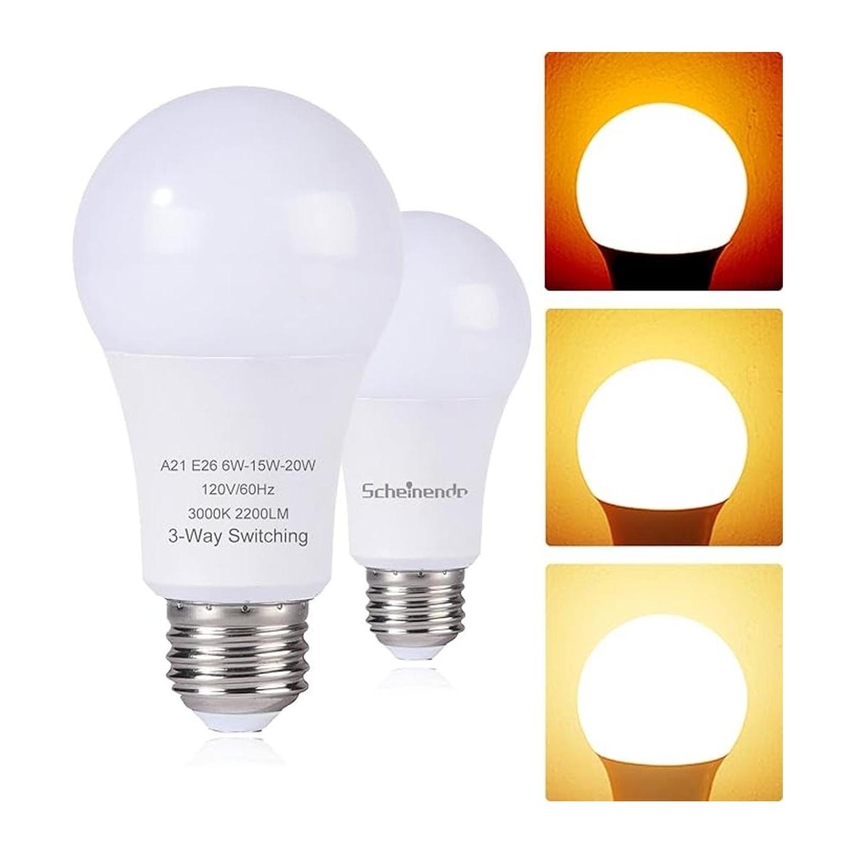 Scheinenda Bombillas LED de 3 vías equivalentes a