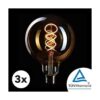 CROWN LED 3X Edison Light Bulb E26 Base Dimmable