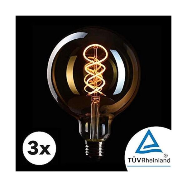 CROWN LED 3X Edison Light Bulb E26 Base Dimmable