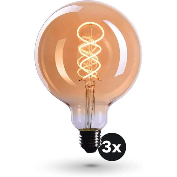 CROWN LED 3X Edison Light Bulb E26 Base Dimmable