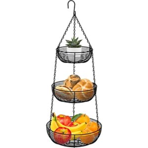 CAXXA Cesta colgante de 3 niveles organizador de frutas_1