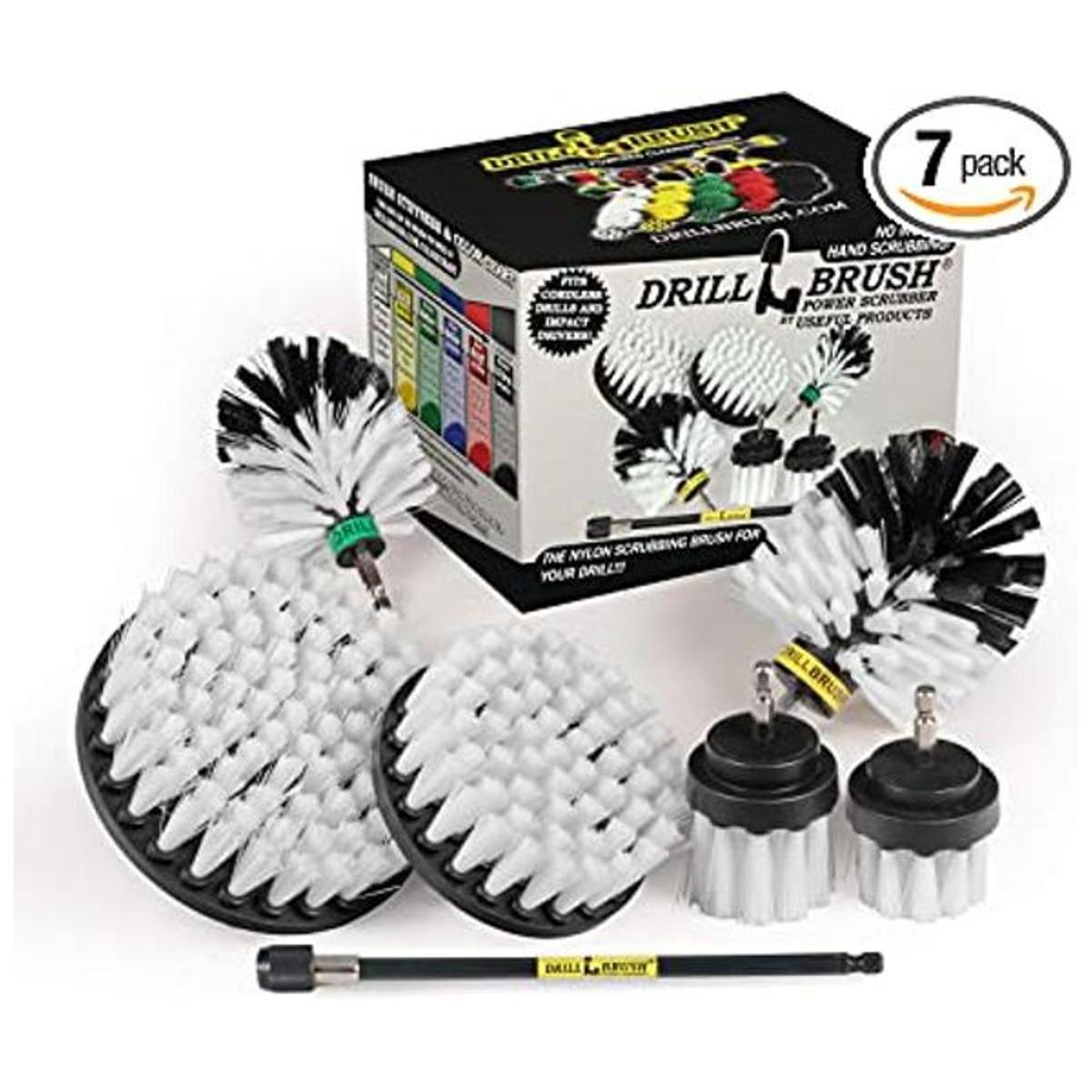Kit de limpieza de Drill Brush cepillos con conector para