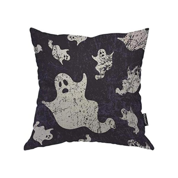 Moslion Funda de almohada de calavera de Halloween