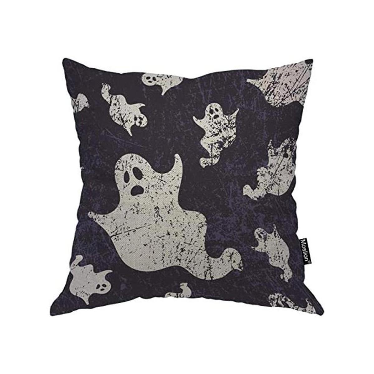 Moslion Funda de almohada de calavera de Halloween