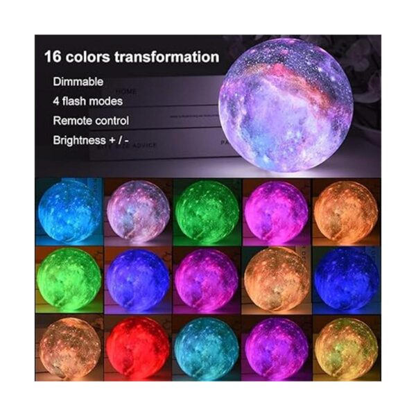 HYODREAM 3D lámpara de luna para niños lámpara Galaxy de_4