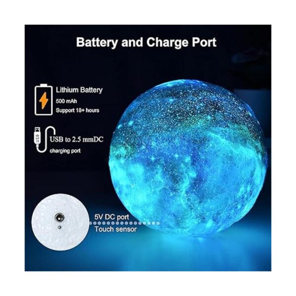 HYODREAM 3D lámpara de luna para niños lámpara Galaxy de_3