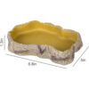 REPTIZOO Plato de comida para reptiles para terrario