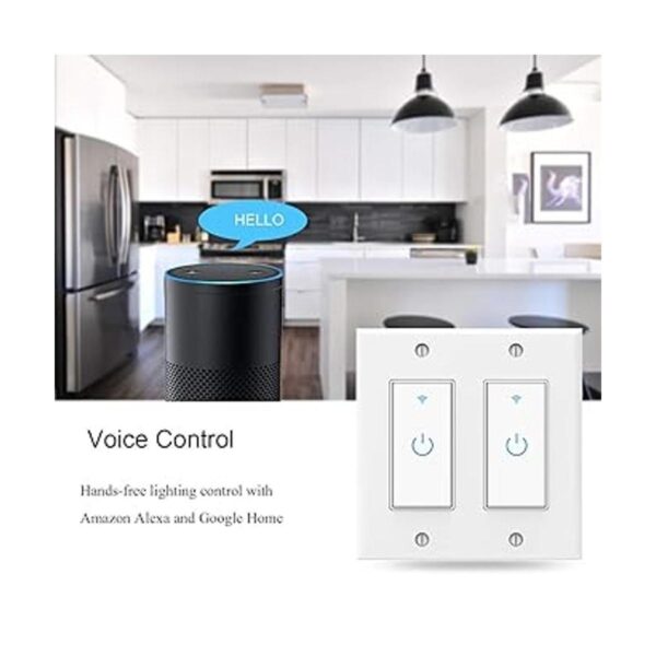 Interruptor inteligente de luz de pared WiFi compatible_2