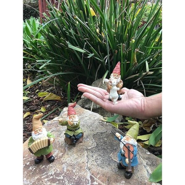 GlitZGlam Juego de gnomos para el jardín de hadas en_4